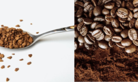 Why ground or powdered coffee does not mix with water whereas instant coffee does ?